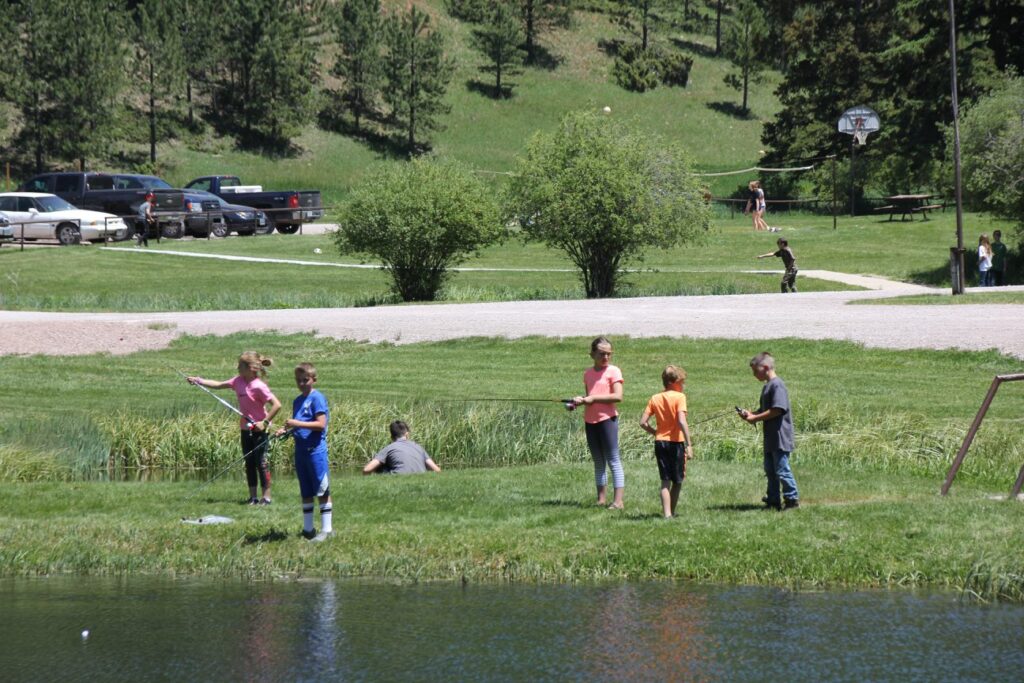 Fishing at Natural Resources Youth Camp