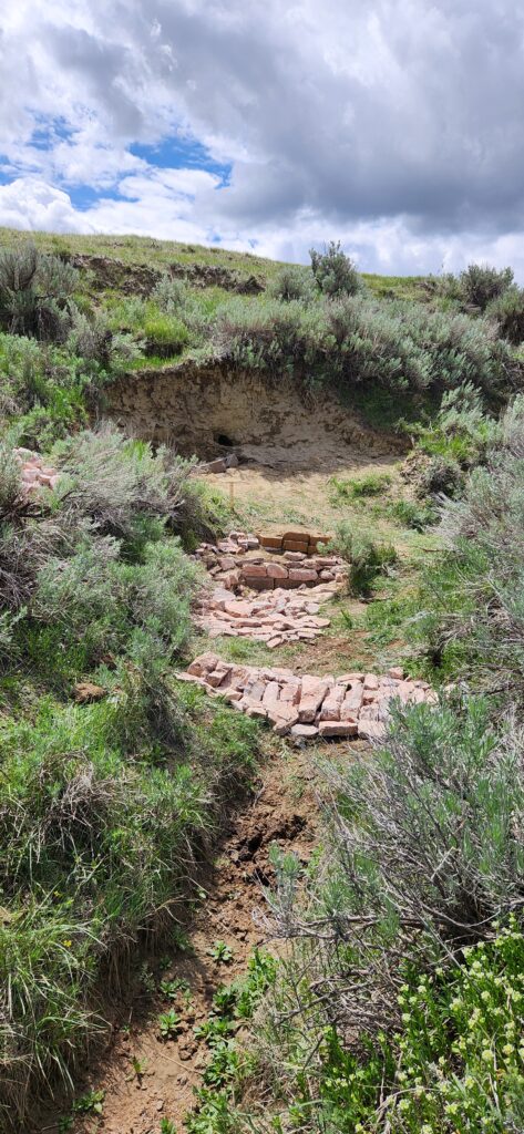 Zuni bowl and one rock dam